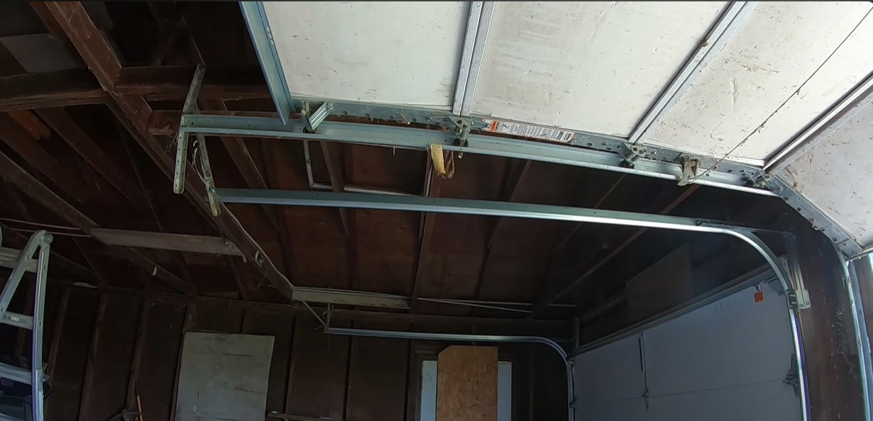 garage door track repair.