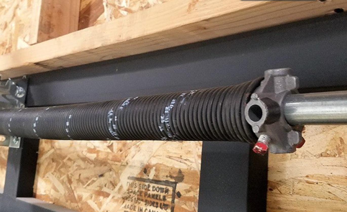 garage door spring new installed in Columbus, Ohio.